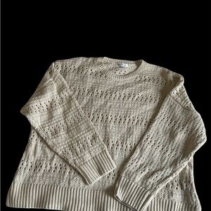 Reitmans Cream Short Knit Sweater